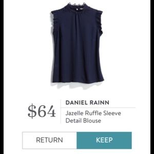 Daniel rainn jazelle ruffle sleeve detail blouse